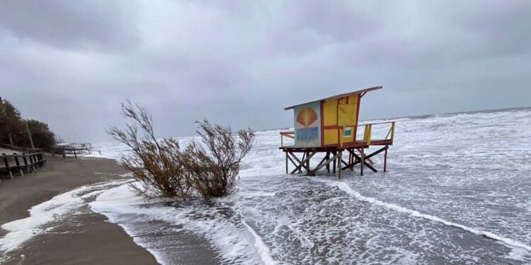 Sudestada en Monte Hermoso junio 2025