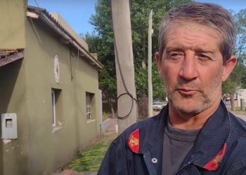 Heber Hurst jefe del cuerpo de Bomberos de Monte Hermoso