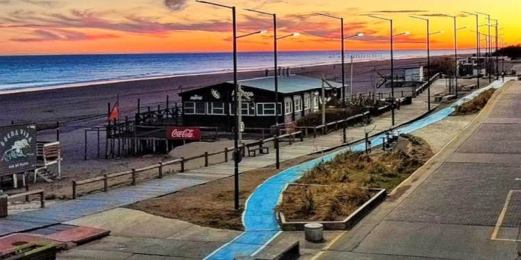 Atardecer en invierno en Monte Hermoso