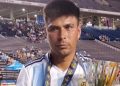 Juan Martín Ceballes campeón con la selección argentina