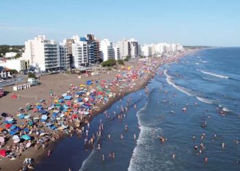 Monte Hermoso vista aérea de la playa enero 2025
