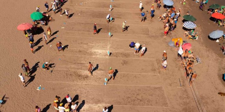Torneo de tejo en Monte Hermoso