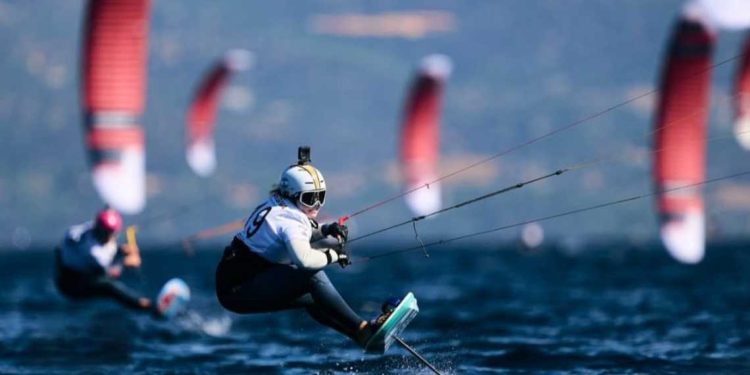 Catalina Turienzo compitiendo en Cerdeña, Italia