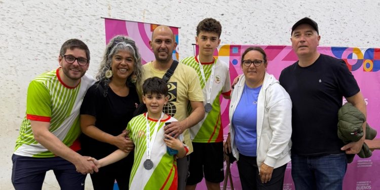 Medalla plateada para la dupla de pelota a paleta en el cierre de la participación montermoseña en los Juegos Bonaerenses