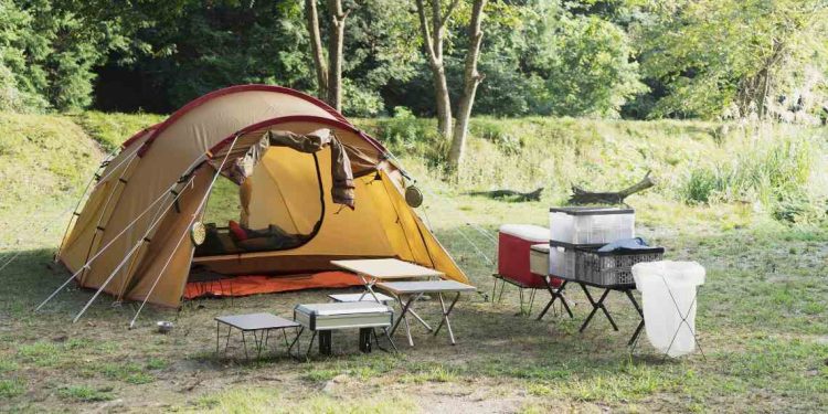 Mesa plegable de camping