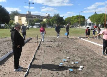 Canchas de tejo en Barrio FONAVI