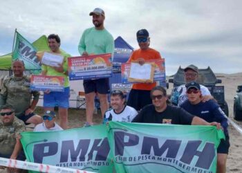 Concurso de pesca a la corvina mayor en Monte Hermoso