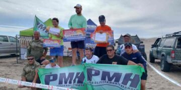 Concurso de pesca a la corvina mayor en Monte Hermoso