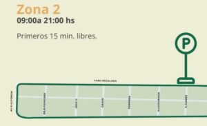 Zona 2 estacionamiento Monte Hermoso