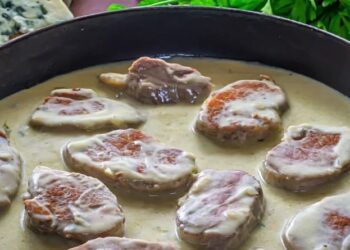 Solomillo de cerdo al roquefort