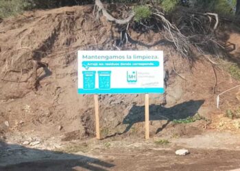 Cartelería para prevenir basurales en Monte Hermoso