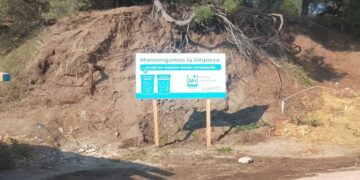 Cartelería para prevenir basurales en Monte Hermoso