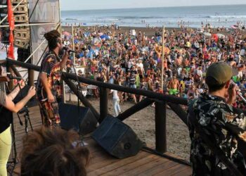 Nonpalidece en la playa de Monte Hermoso