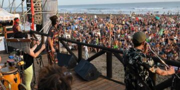 Nonpalidece en la playa de Monte Hermoso