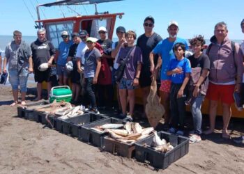 Pesca embarcada La Fortaleza en Monte Hermoso