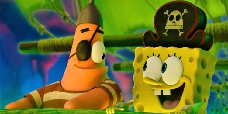 Bob Esponja anda en busca de los pantalones cuadrados en la cartelera del Cine Monte. Siguen Avatar y Anaconda