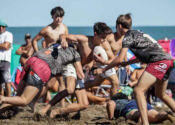 Jornada de beach rugby en Monte Hermoso