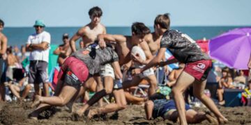 Jornada de beach rugby en Monte Hermoso