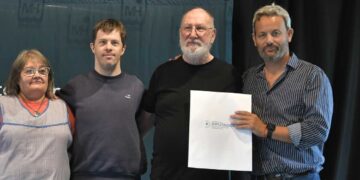 Arranz durante la entrega de subsidios