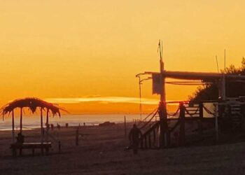 Atardecer de otoño en Monte Hermoso