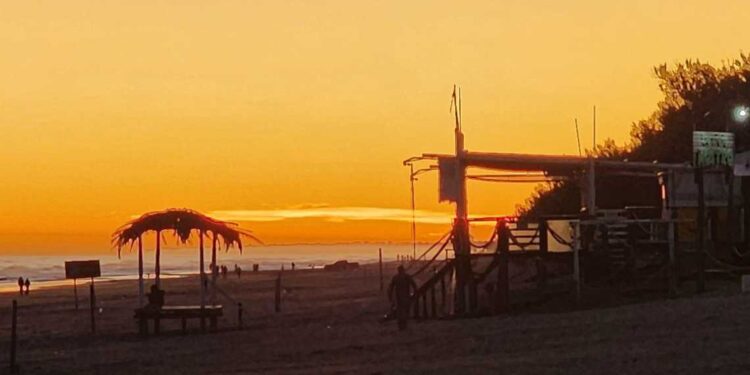 Atardecer de otoño en Monte Hermoso