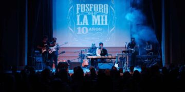 Fósforo y la MN en el auditorio Caronti de la Biblioteca Rivadavia