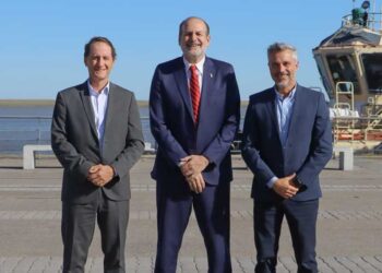 Anuncio de obre de Pampa Energía en el Puerto de Bahía Blanca