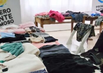 Colecta de ropa de Primero Monte Hermoso