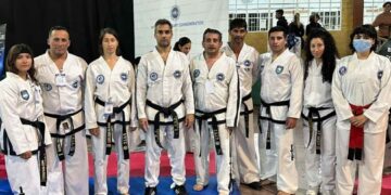 Escuela municipal de Taekuondo en un encuentro internacional