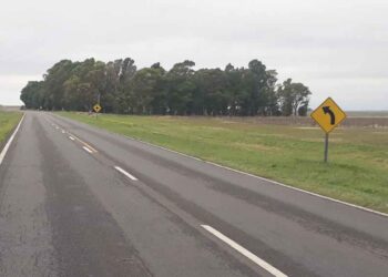 Tramo de la Ruta 3 en la provincia de Buenos Aires