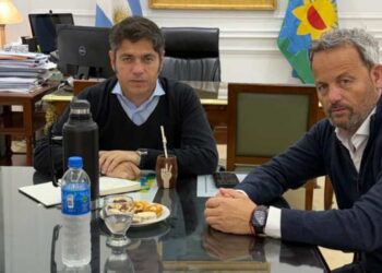 Hernán Arranz con Axel Kicillof