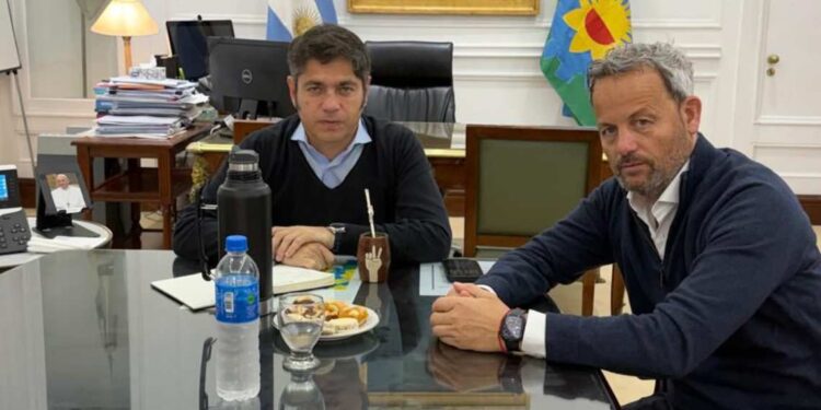 Hernán Arranz con Axel Kicillof