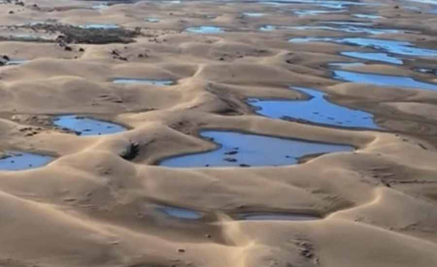 Imágenes aéreas de las lagunas en la Desembocadura del Sauce
