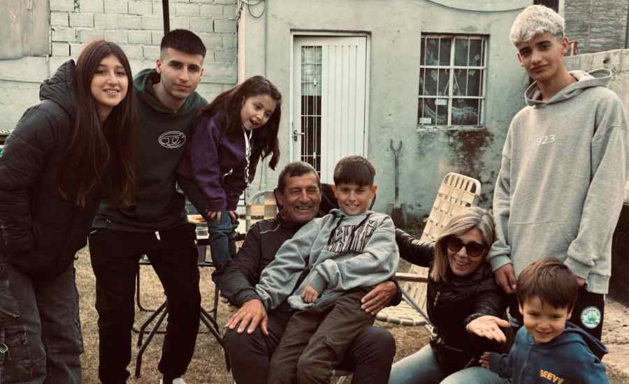 Mario Rachi en familia