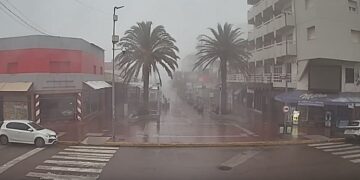 Nublado y con neblina en Monte Hermoso