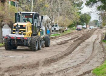 Trabajos pluviales en el sector norte de la ciudad