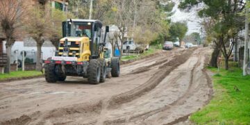 Trabajos pluviales en el sector norte de la ciudad