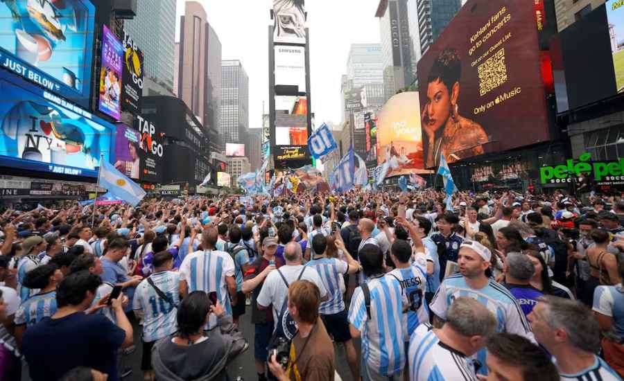 Hinchas argentinos en EEUU
