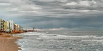 Playa de Monte Hermoso en invinerno