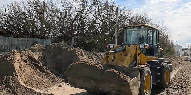 Trabajos en la bajada de Las Ballenas