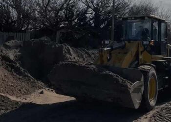 Trabajos en la bajada de Las Ballenas