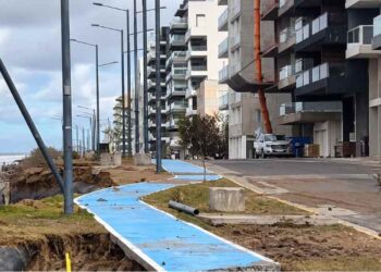 Erosión del frente costero en Monte Hermoso