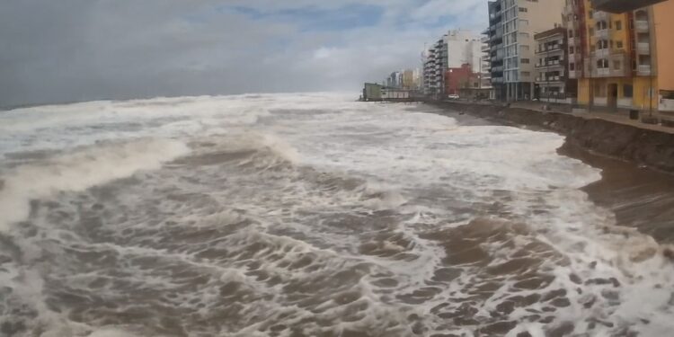 Temporal en Monte Hermoso