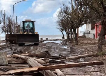 Trabajos de limpieza tras el temporal