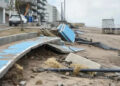 Destrozos tras el temporal en Monte Hermoso