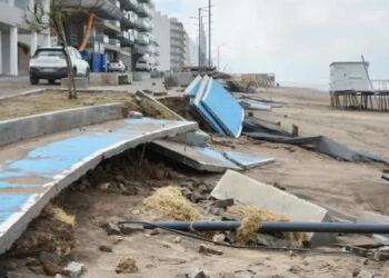 Destrozos tras el temporal en Monte Hermoso