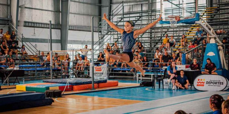 Torneo de gimnasia en Monte Hermoso